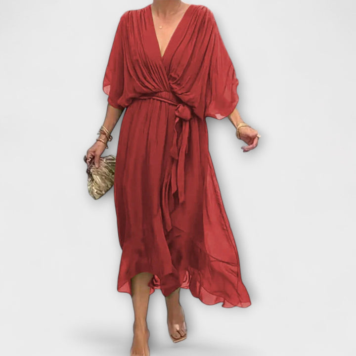 Sofia | Elegant Flow Midi Dress