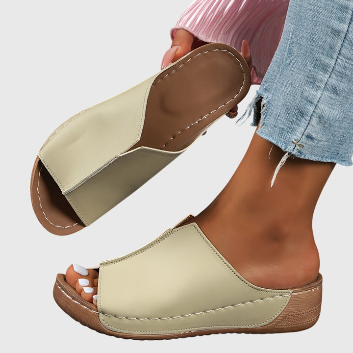 Women’s Open Toe Wedge Sandals Slip On
