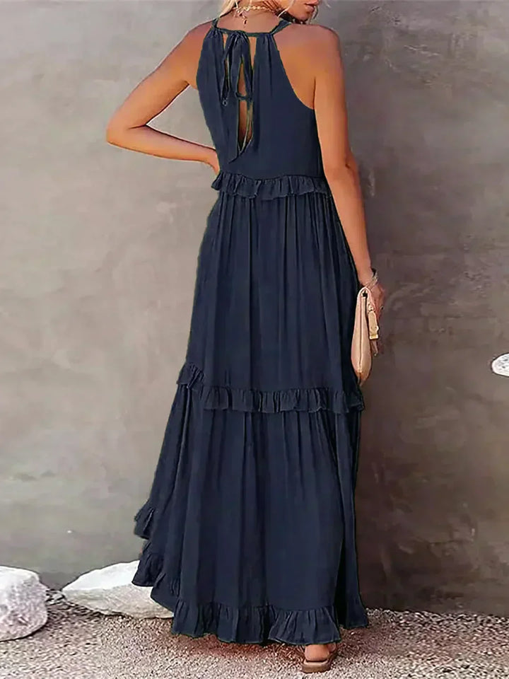 Zerina | Flowing Ruffle Maxi Dress