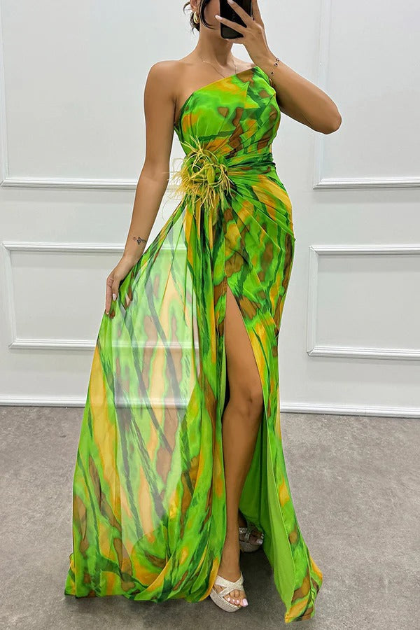 Averie | Strapless Draped Evening Gown
