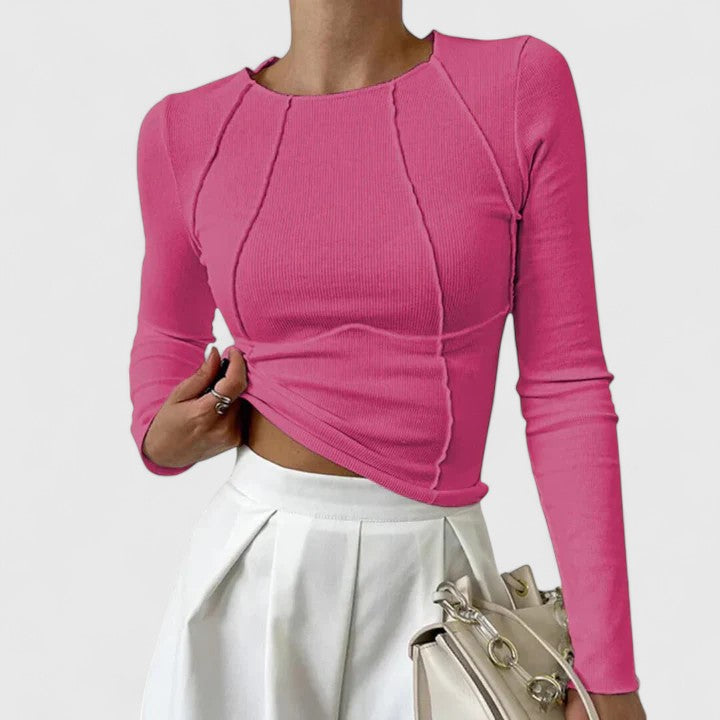 Isla | Sleek Fitted Women’s Long Sleeve Top
