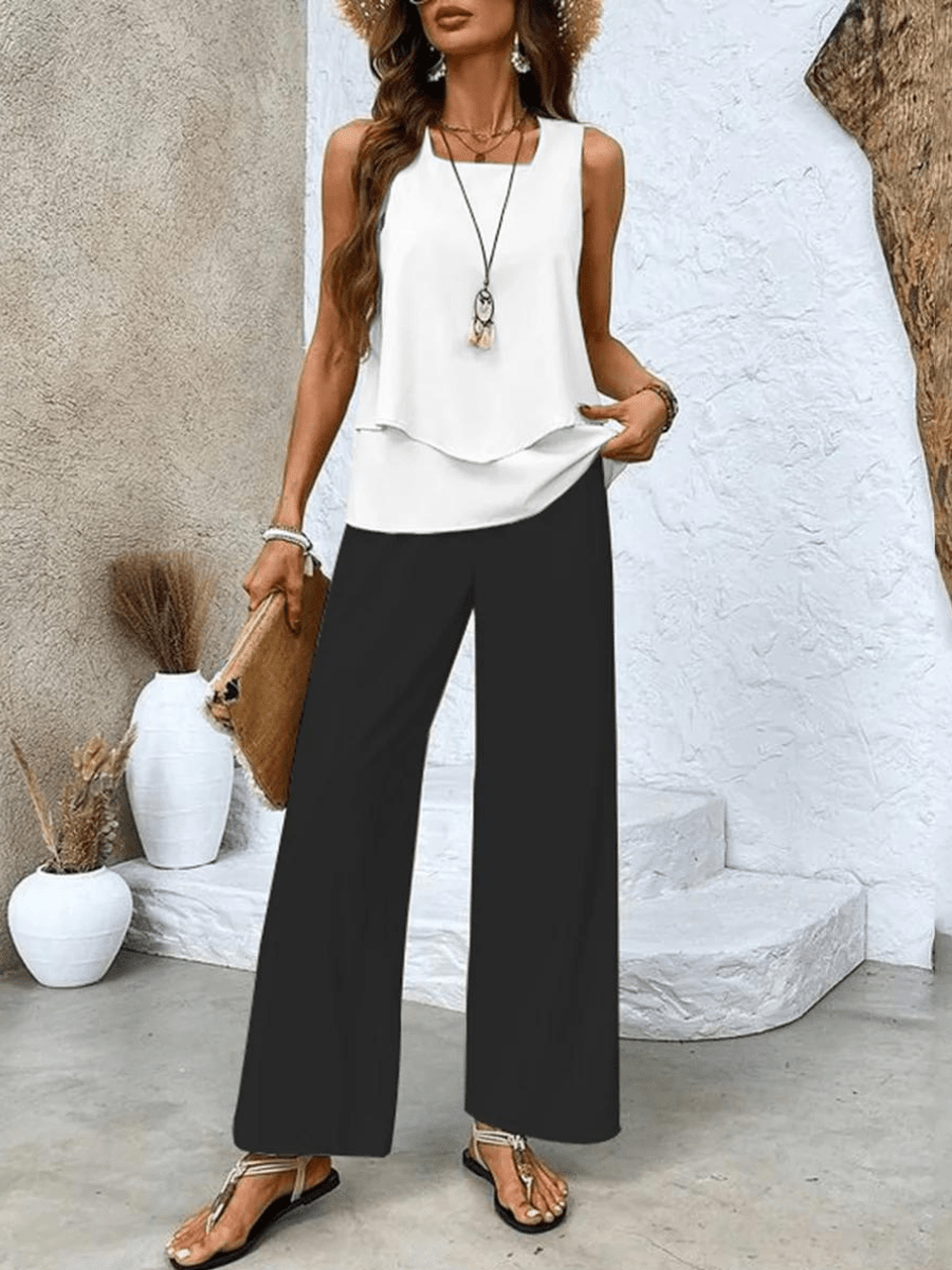 Rowan | Elegant Wide-Leg Set