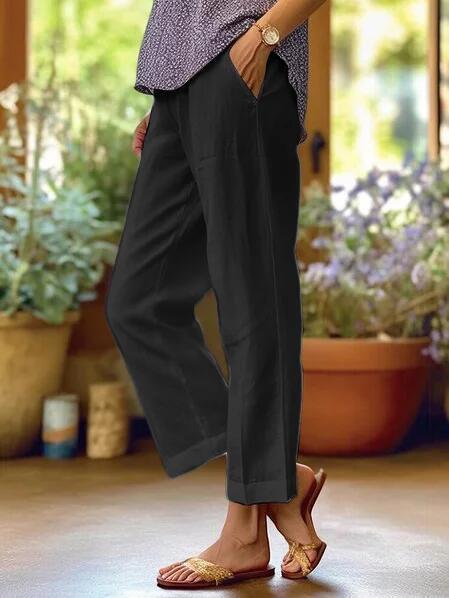 Relaxed Ankle-Length Trousers