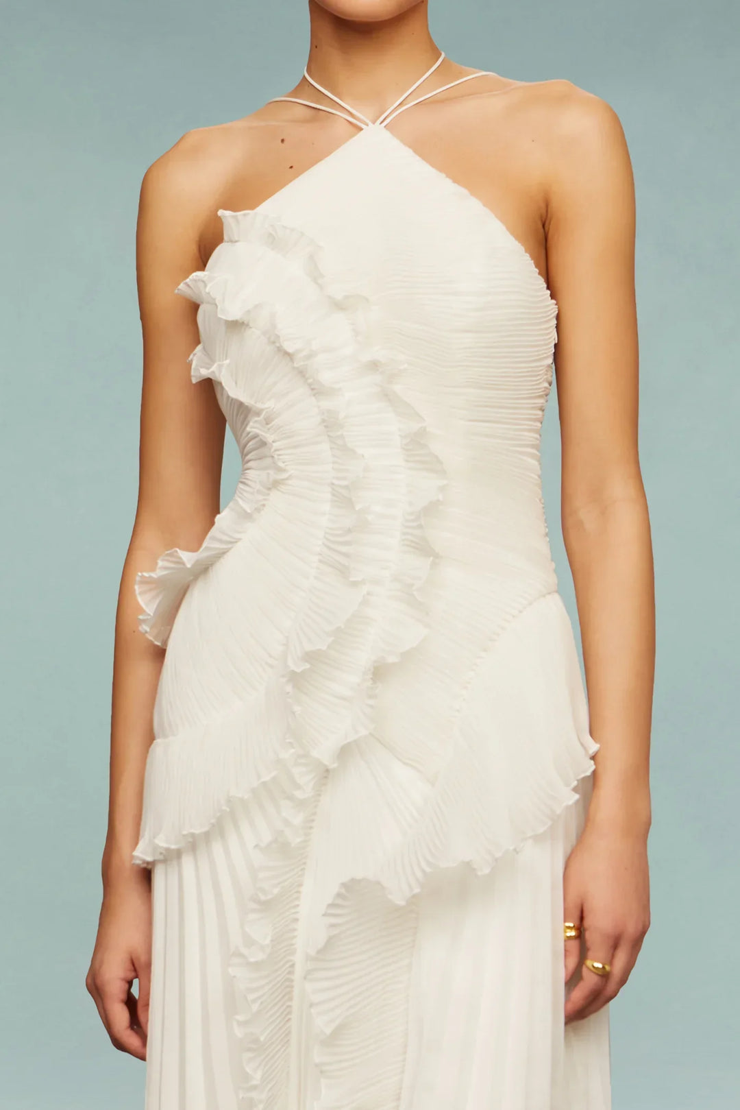 Lara | Women’s Pleated Wedding Guest Maxi Dress