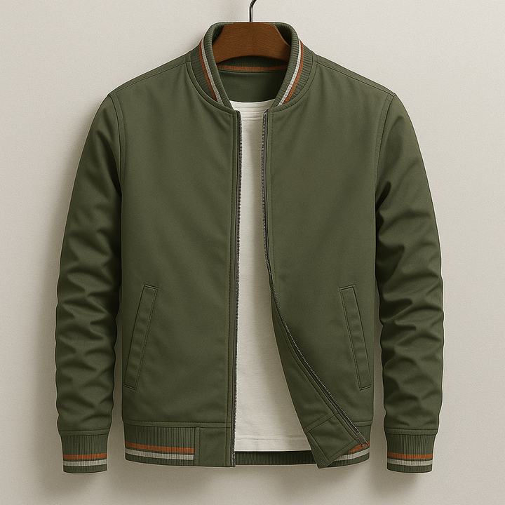 Classic Zip-Up Bomber Jacket