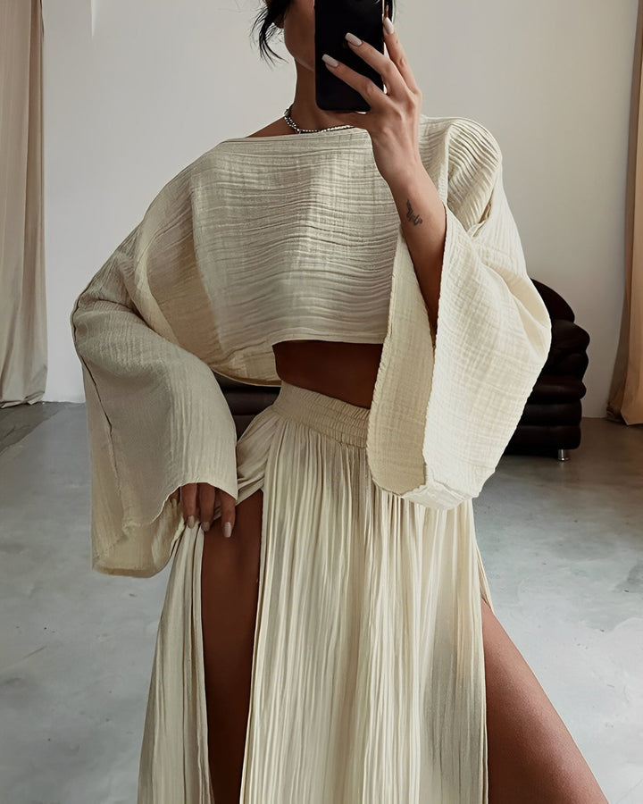 Lyra | Flowy Two-Piece Skirt Set