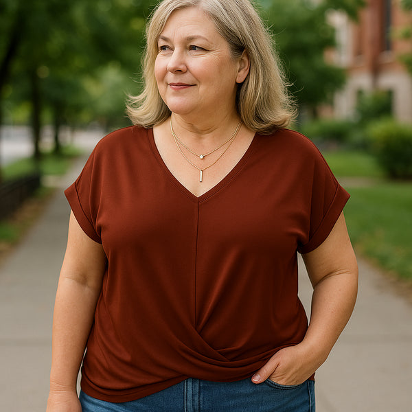 Luna Tummy Tucking V-Neck Top