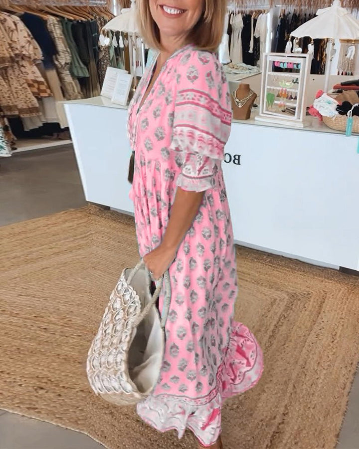 Isla | Boho Tassel Maxi Dress