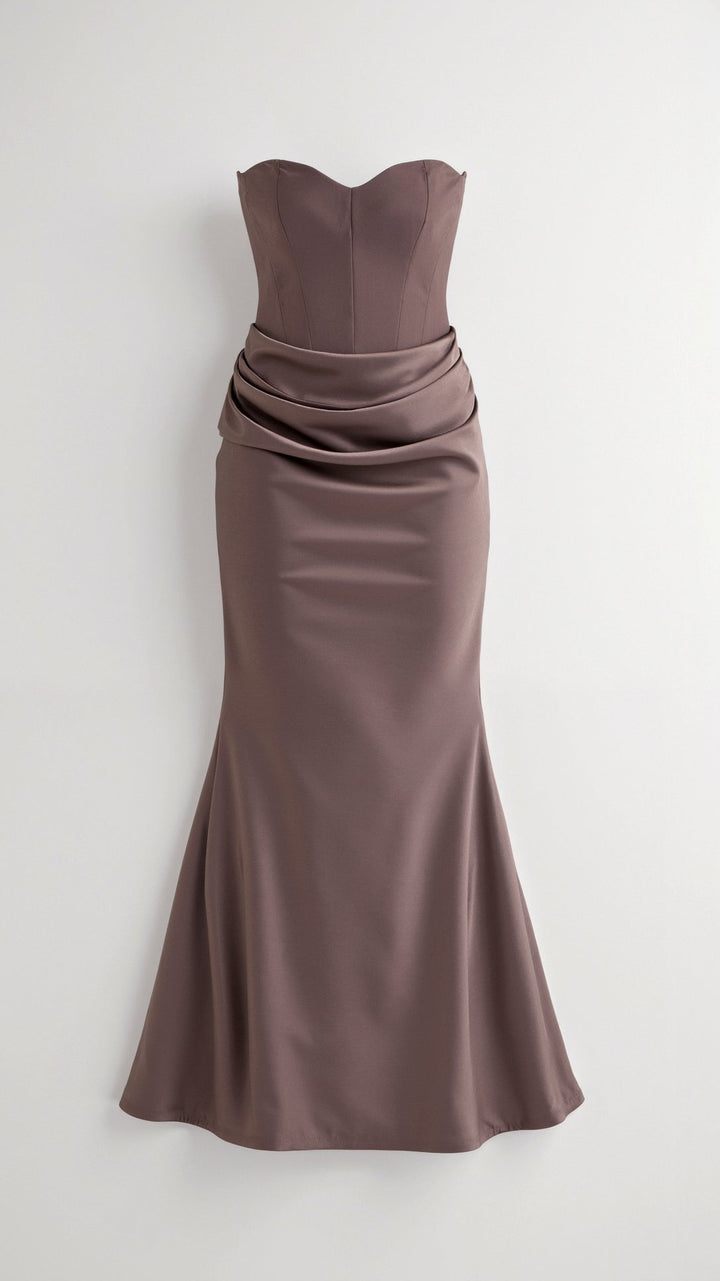 Serena | Women’s Minimalist Column Maxi Dress