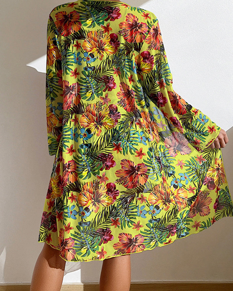 Zarina | Tropical Tie Bikini Set