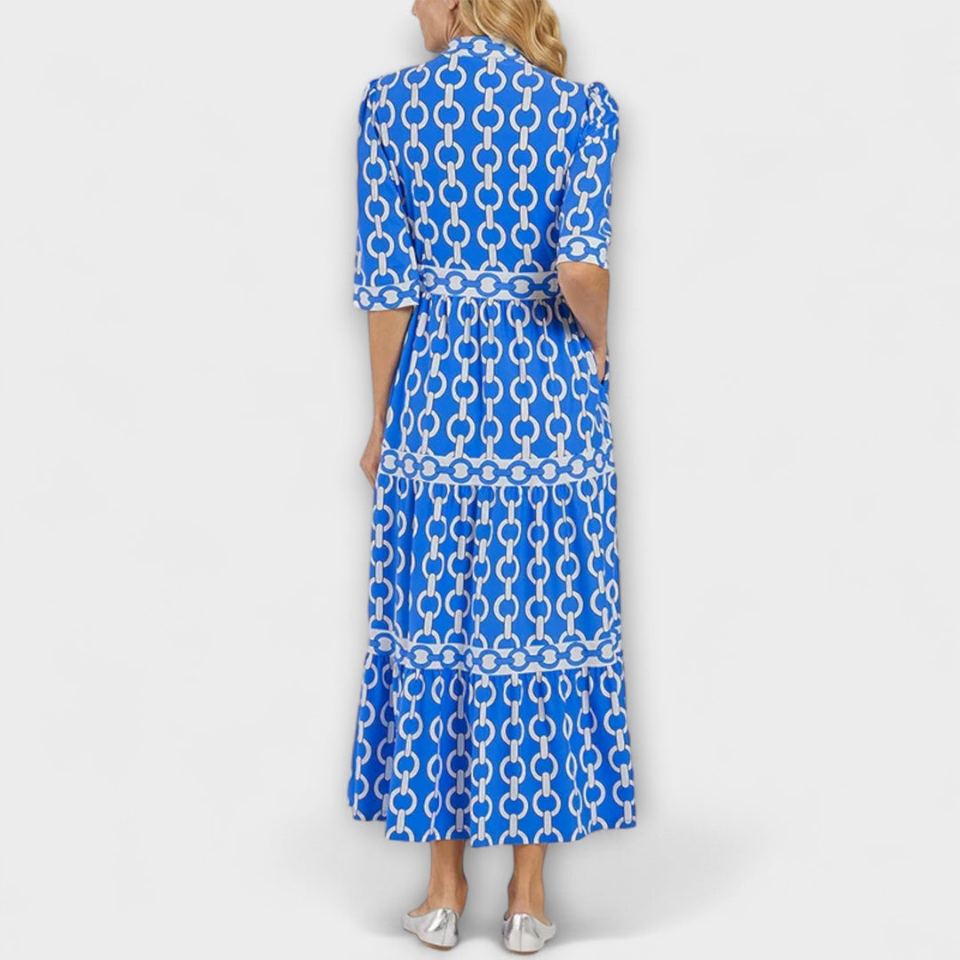 Marisol | Chic Pattern Midi Dress