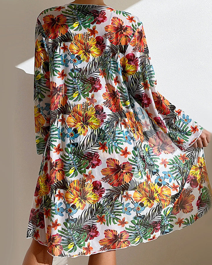 Zarina | Tropical Tie Bikini Set