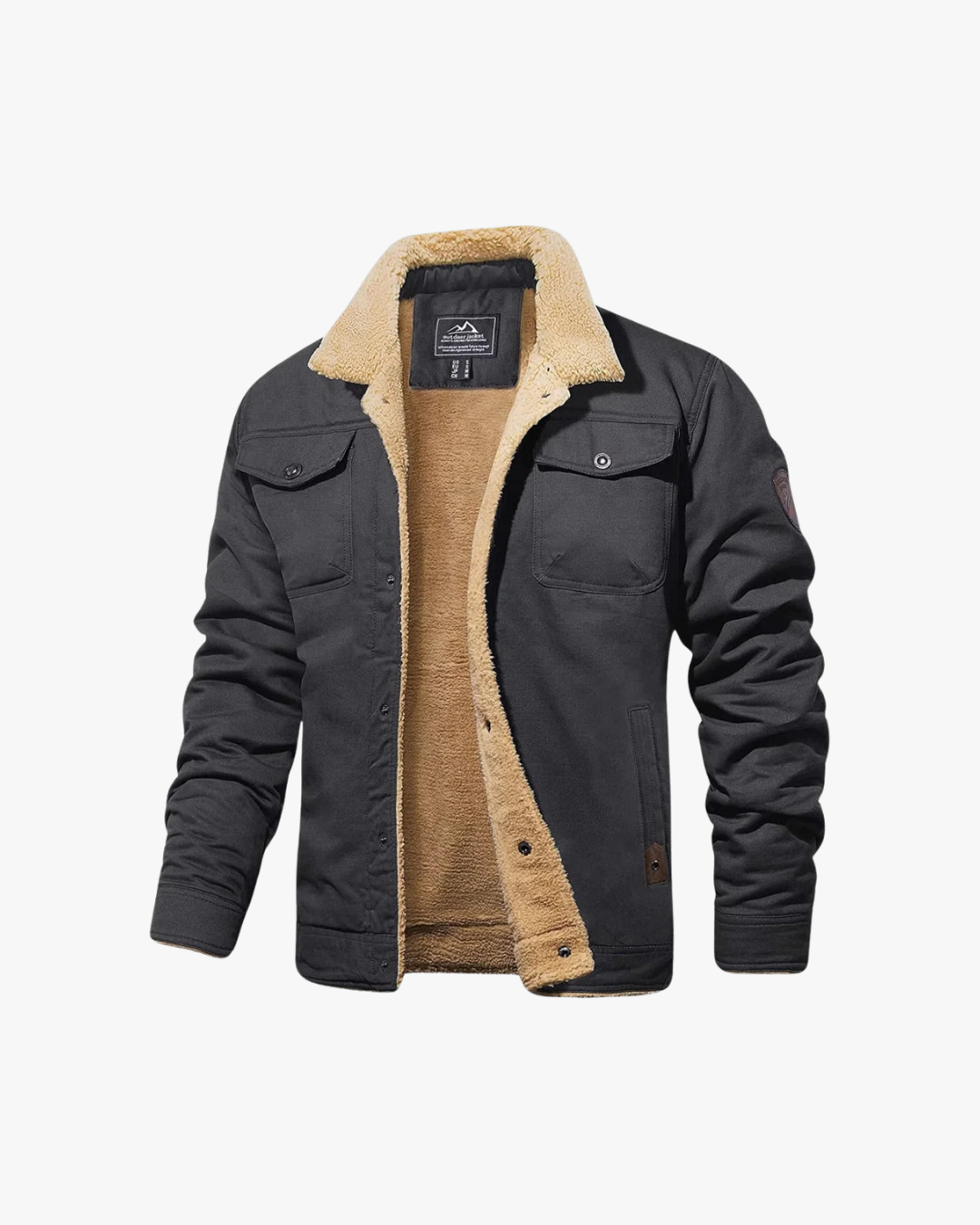 Men’s Sherpa-Lined Bomber Jacket
