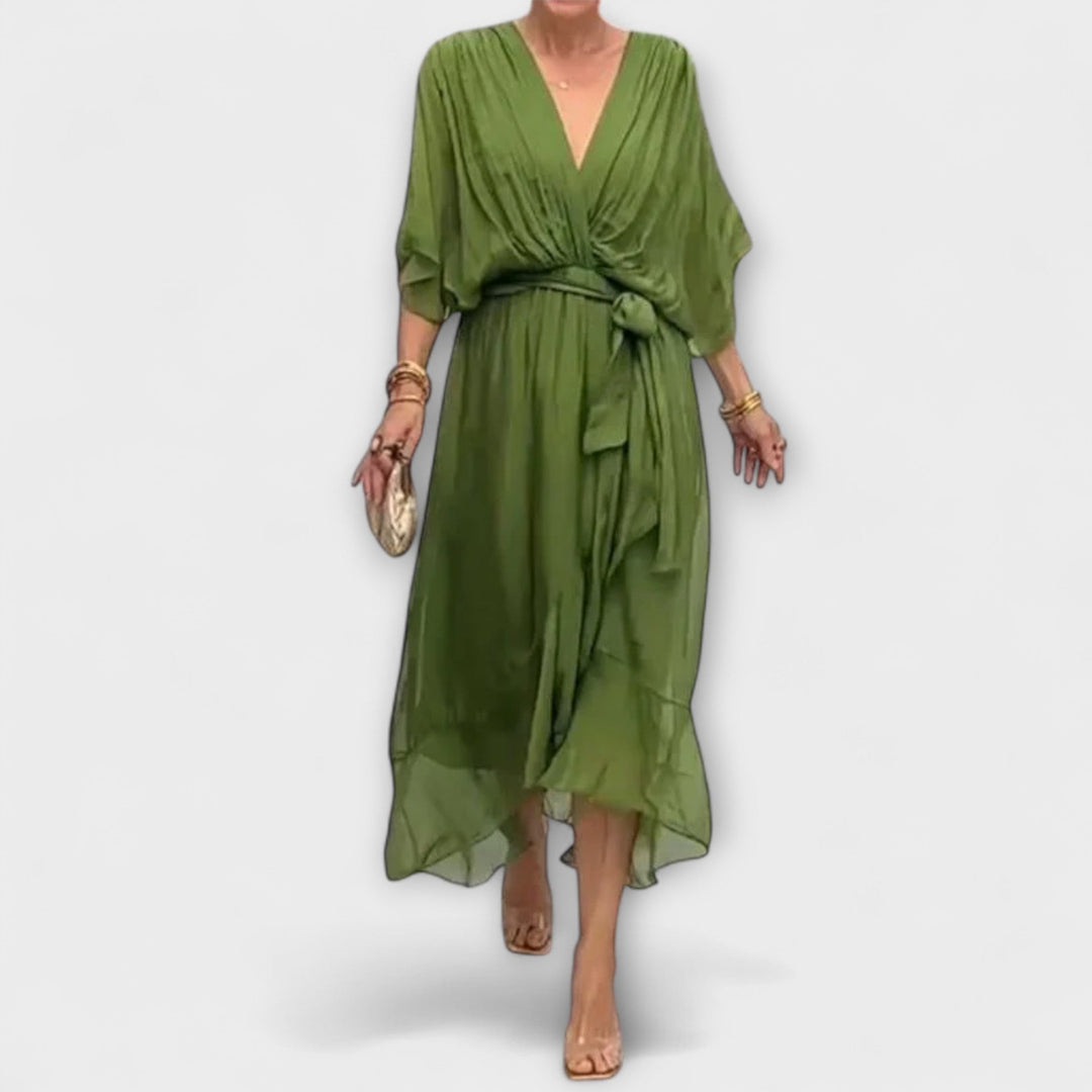 Sofia | Elegant Flow Midi Dress