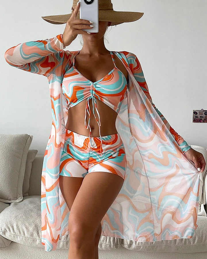 Isla | Tropical Print 3-Piece Swim Set