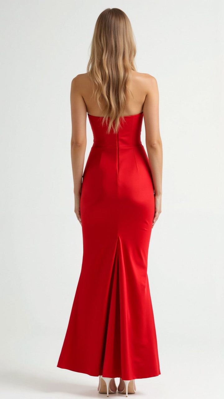 Serena | Women’s Minimalist Column Maxi Dress