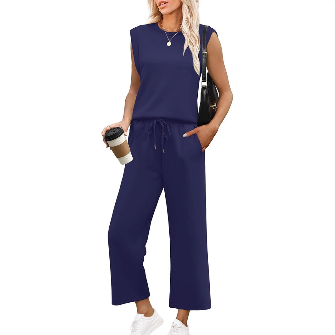 Kaya | Sleeveless Wide-Leg Lounge Set
