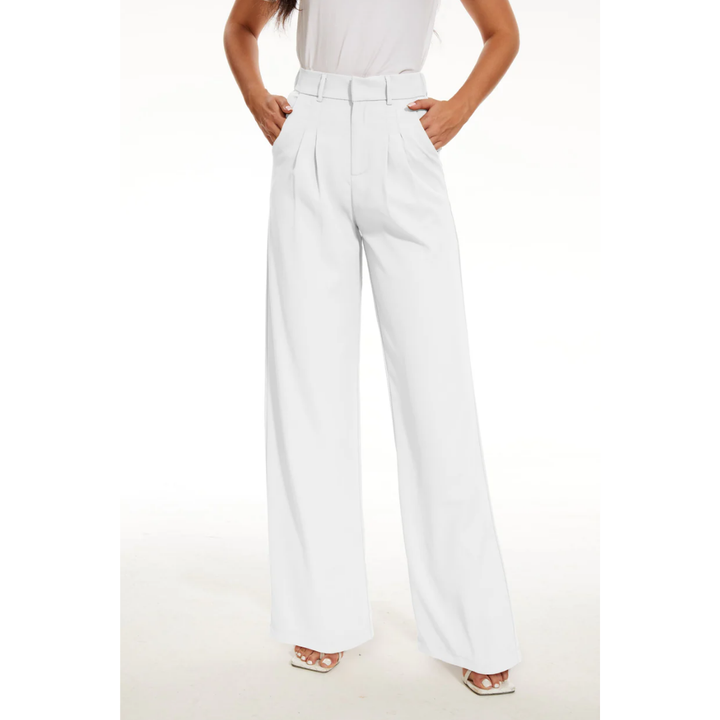 High-Waist Tailored Wide-Leg Pants