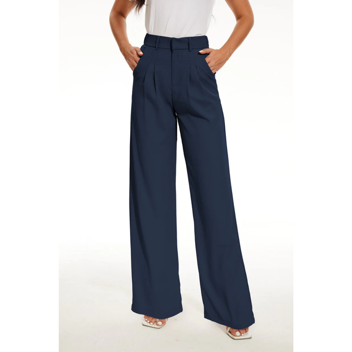 High-Waist Tailored Wide-Leg Pants