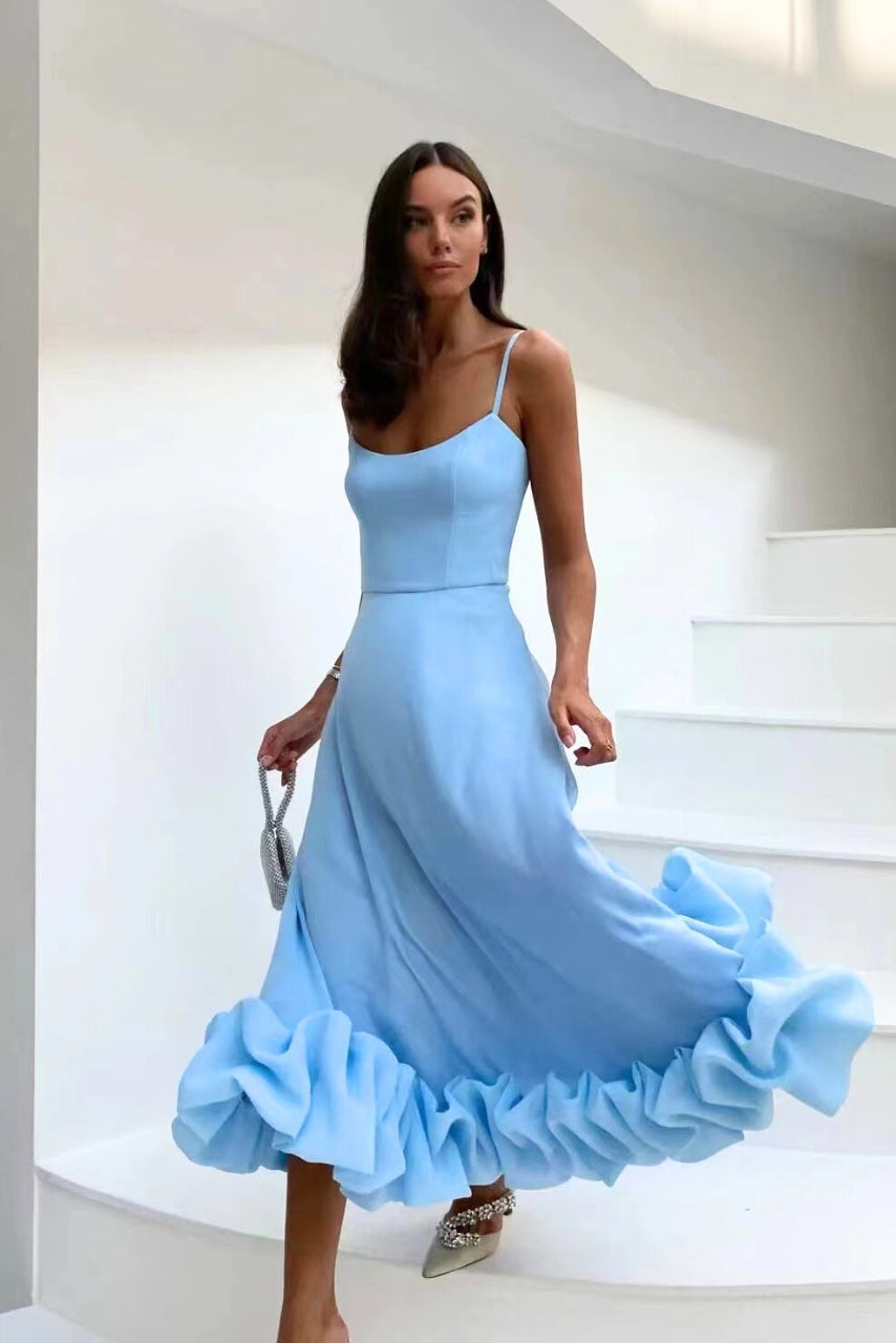 Sorelle | Ruffle Hem Midi Dress