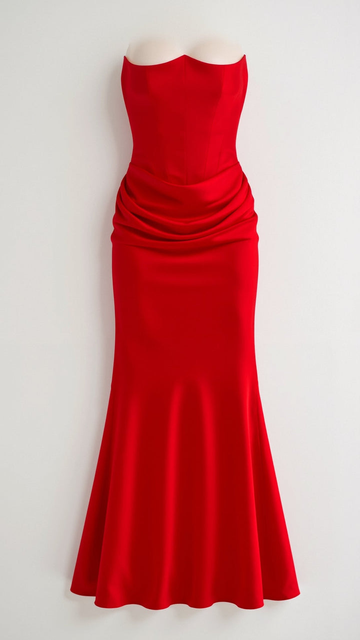 Serena | Women’s Minimalist Column Maxi Dress