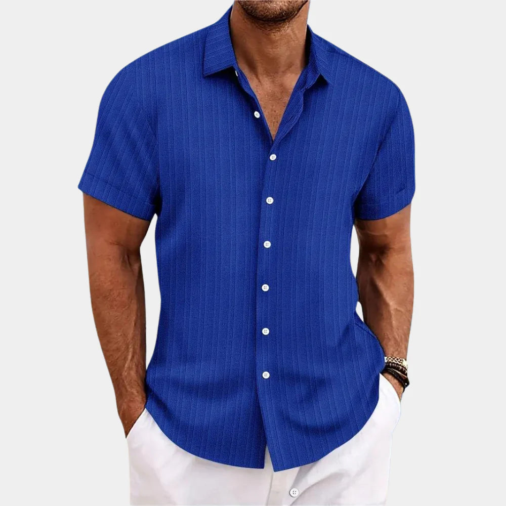 Dante | Men’s Linen-Cotton Blend Smart-Casual Button-Down