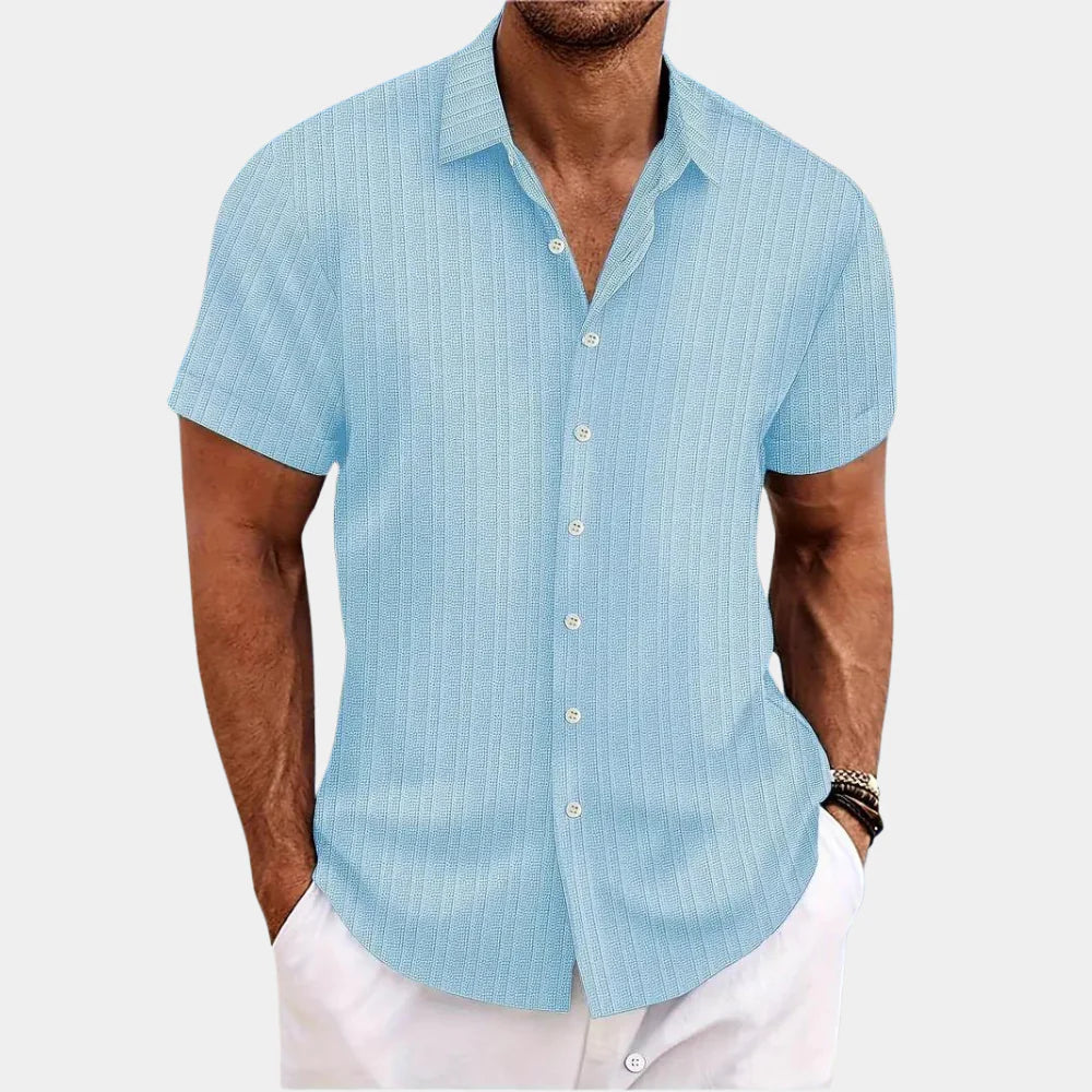 Dante | Men’s Linen-Cotton Blend Smart-Casual Button-Down
