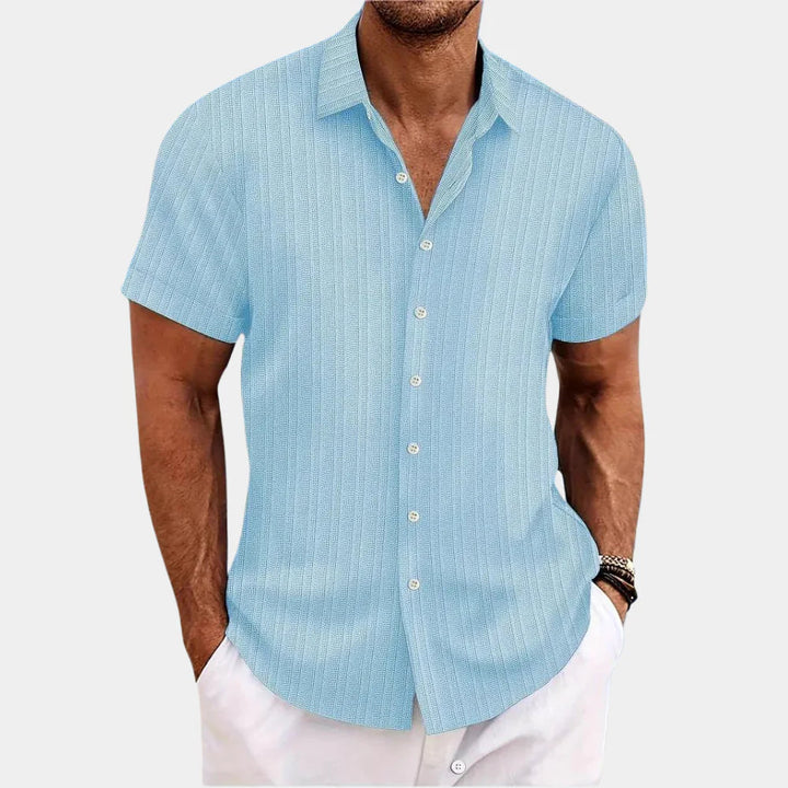 Dante | Men’s Linen-Cotton Blend Smart-Casual Button-Down