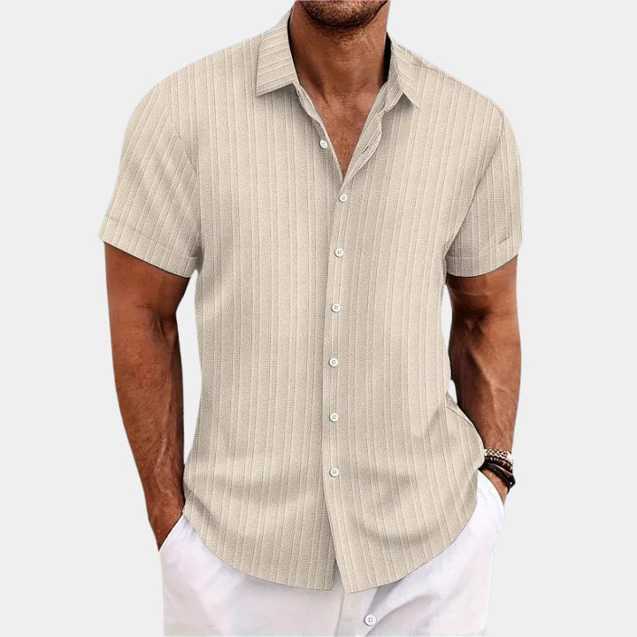 Dante | Men’s Linen-Cotton Blend Smart-Casual Button-Down