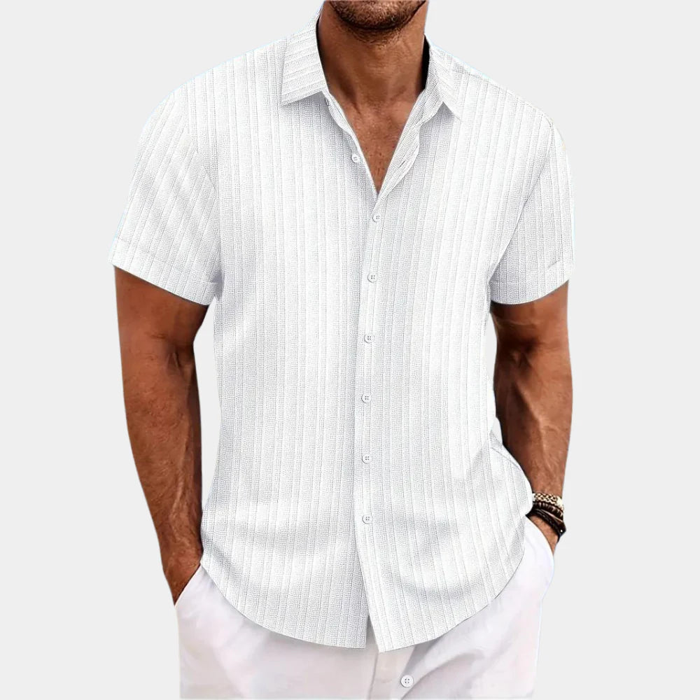 Dante | Men’s Linen-Cotton Blend Smart-Casual Button-Down