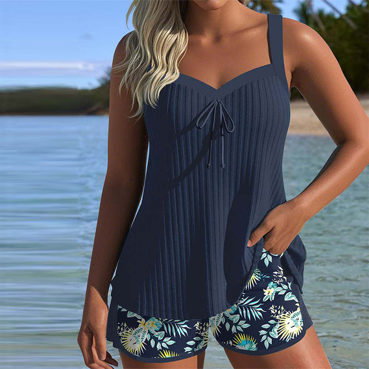 Marina | Floral Shorts Tankini Set