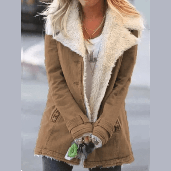 Elodie | Cozy Shearling-Lined Women’s Coat