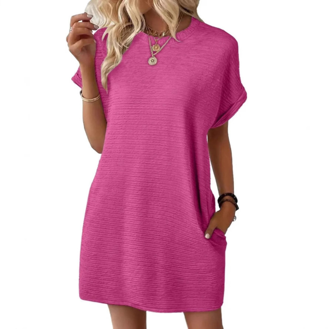 Women’s Casual T-Shirt Dress with Pockets