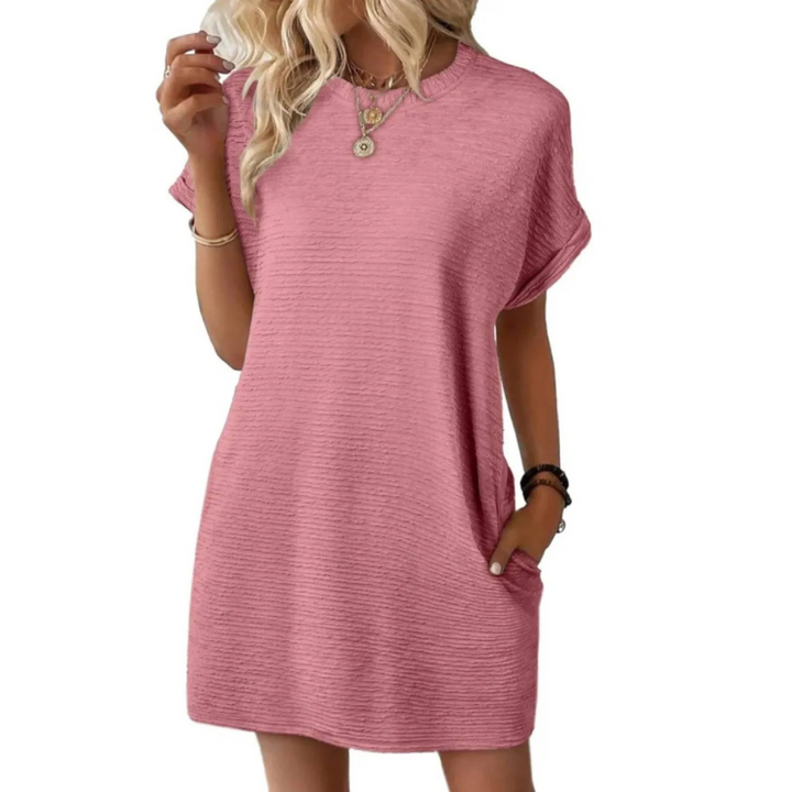 Women’s Casual T-Shirt Dress with Pockets