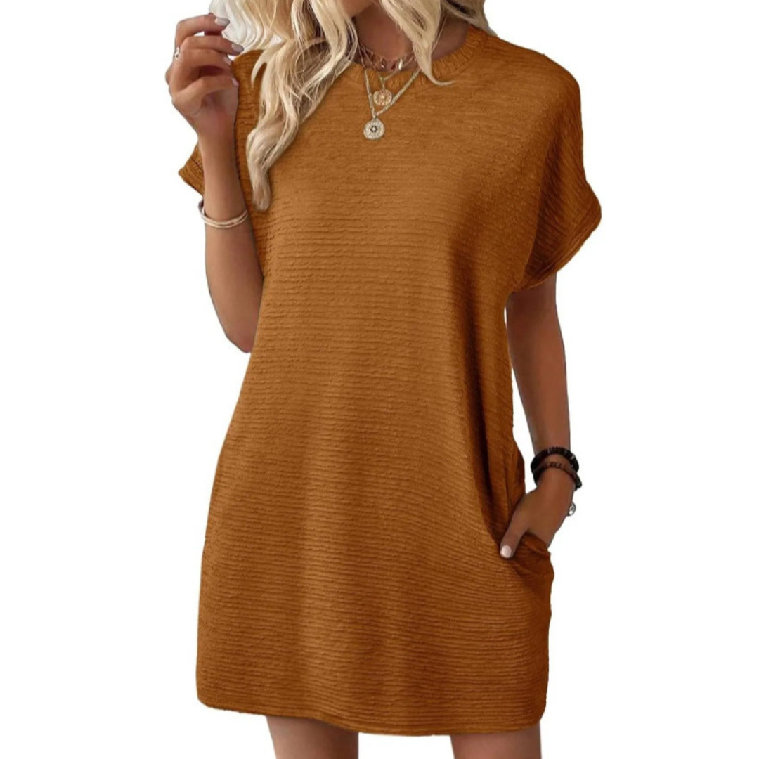 Women’s Casual T-Shirt Dress with Pockets