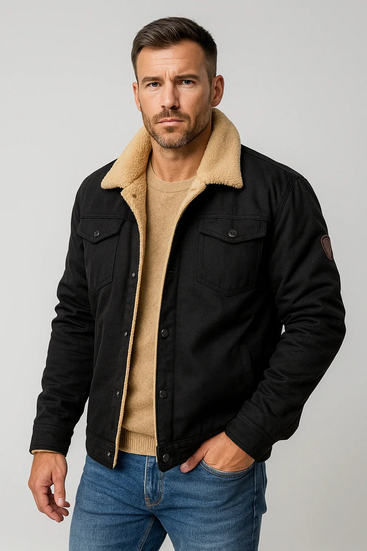 Men’s Sherpa-Lined Bomber Jacket