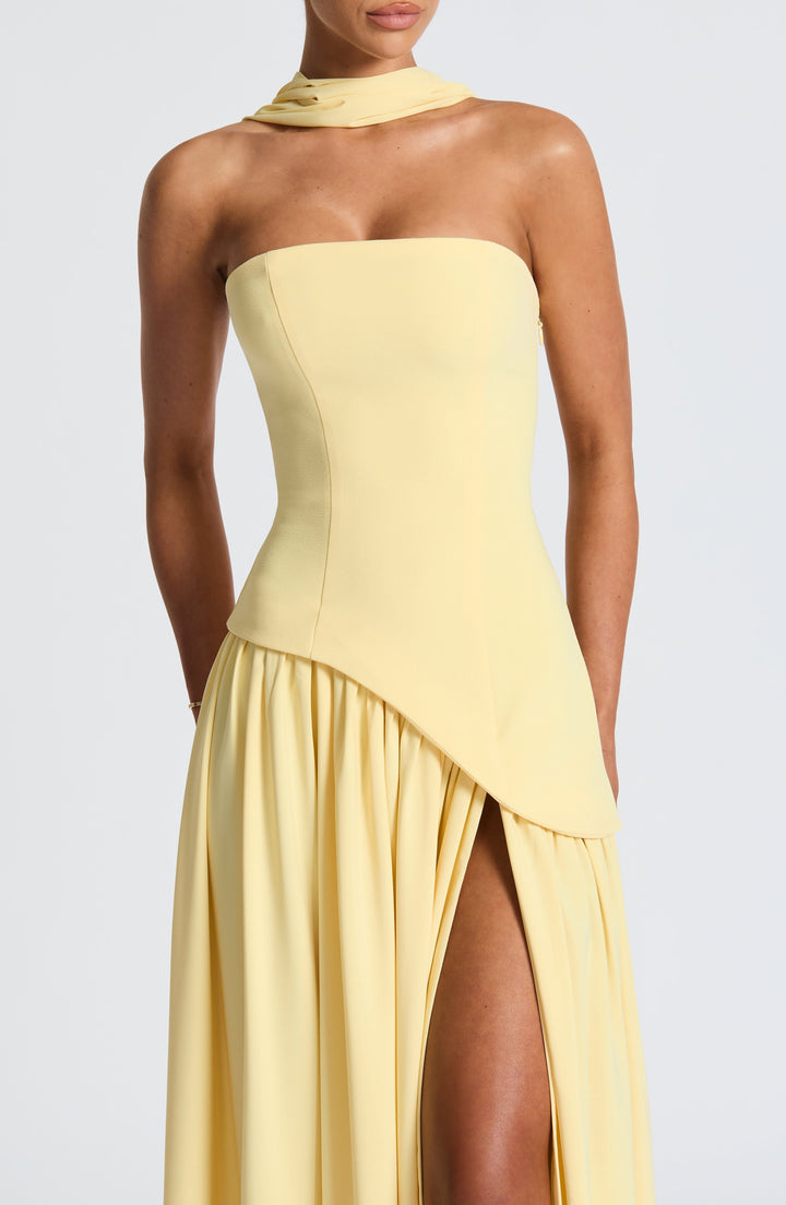 Clara | Women Wedding Guest High Slit Maxi Dress