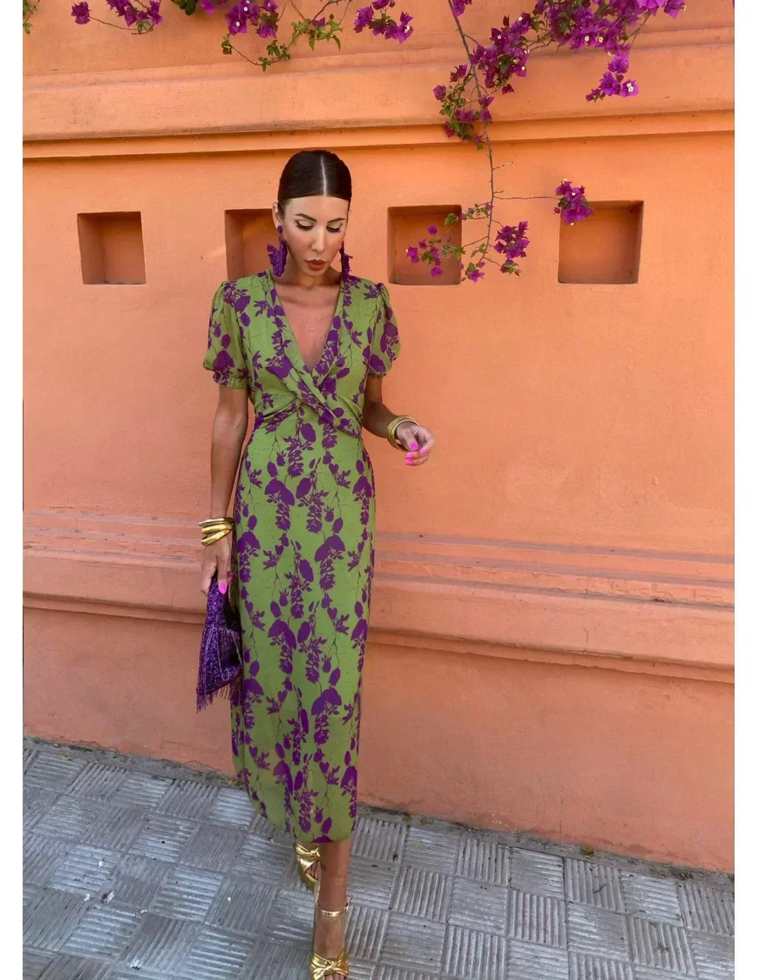 Camila | Chic Floral Midi Dress
