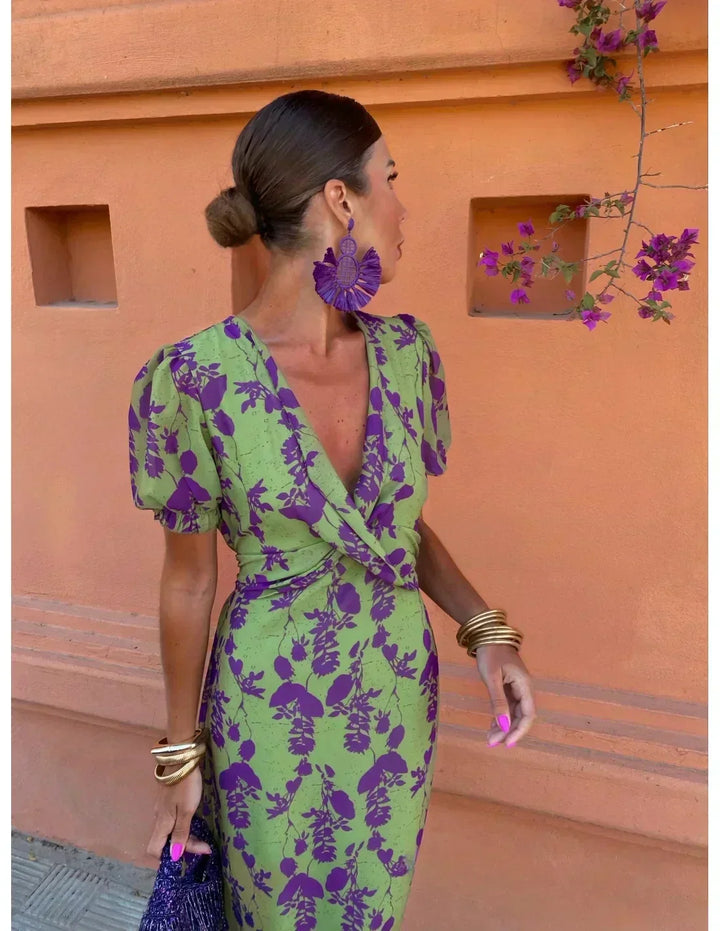 Camila | Chic Floral Midi Dress
