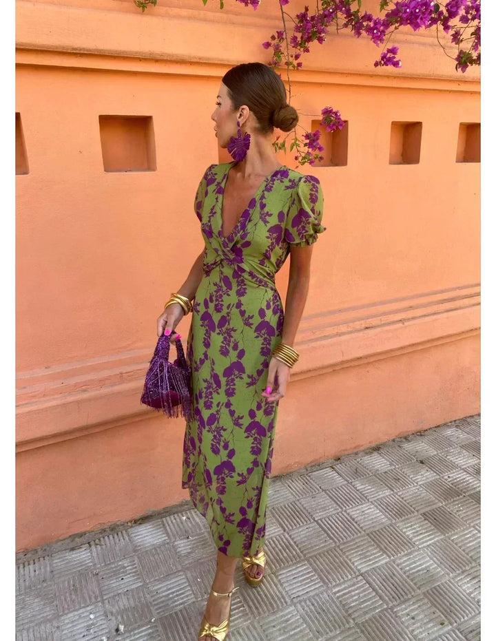 Camila | Chic Floral Midi Dress