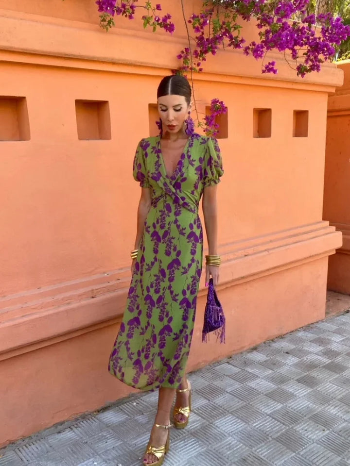 Camila | Chic Floral Midi Dress