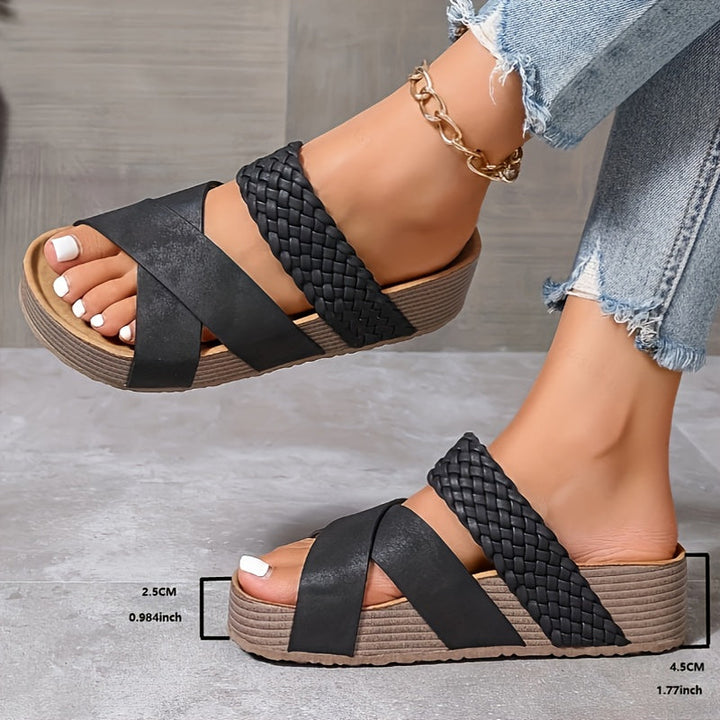 Faith | Women’s Supportive Wedge Slide Sandals
