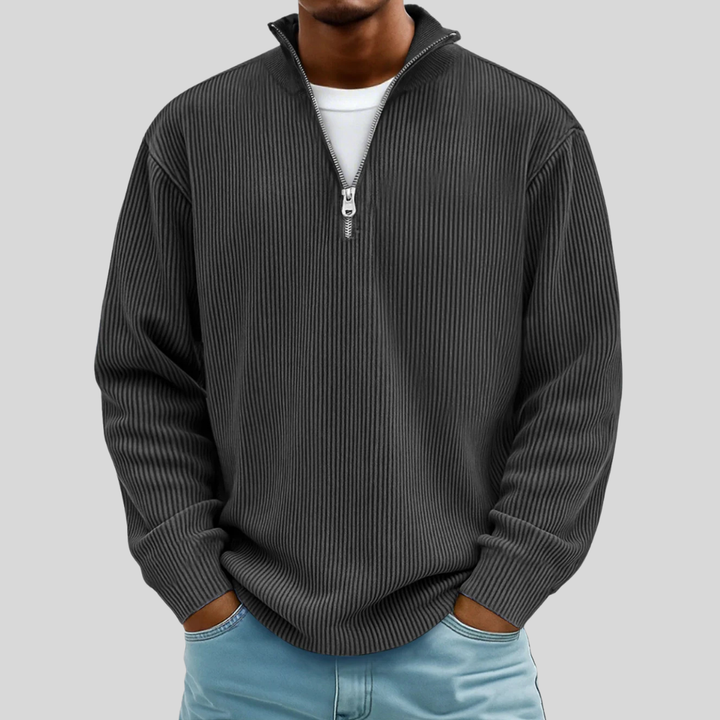 Men’s Ribbed Half-Zip Sweater
