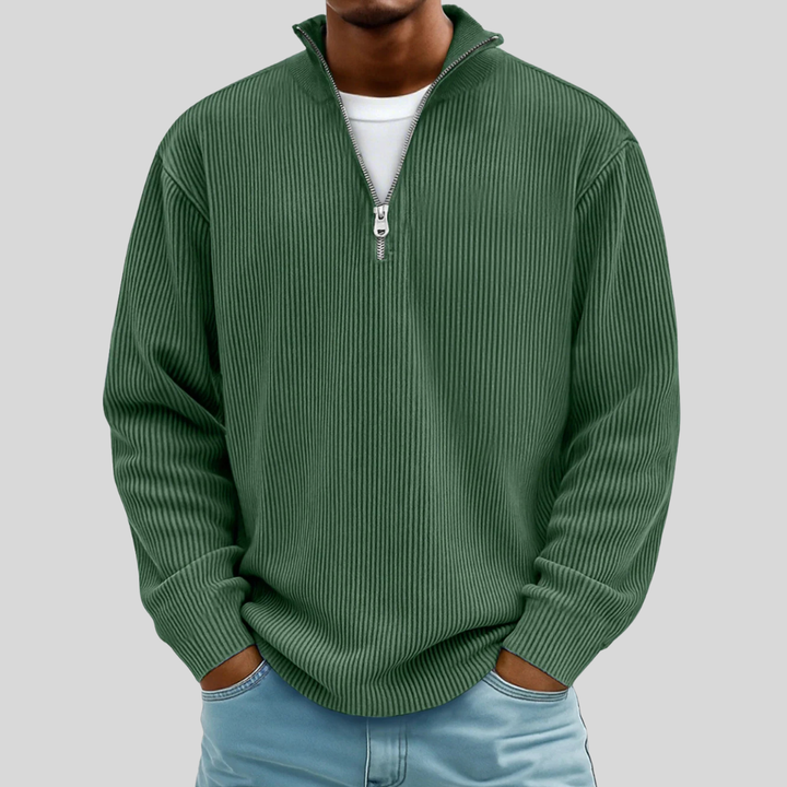 Men’s Ribbed Half-Zip Sweater