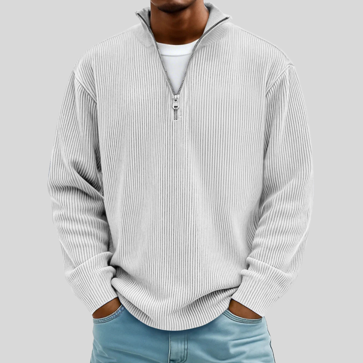 Men’s Ribbed Half-Zip Sweater