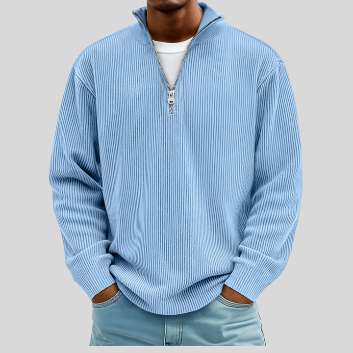 Men’s Ribbed Half-Zip Sweater