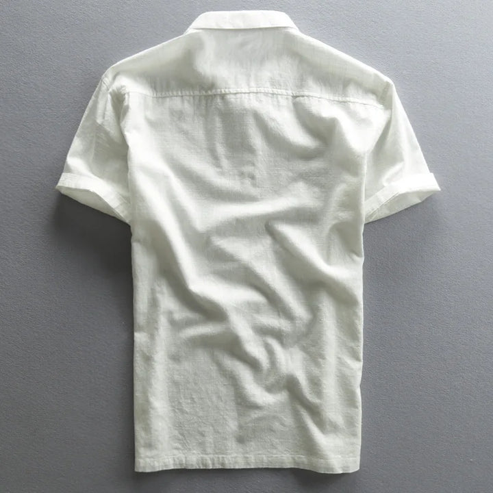Rafael | Men’s Linen-Cotton Blend Smart-Casual Polo Shirt