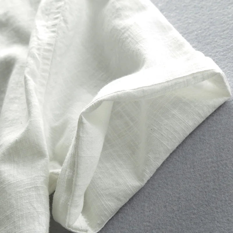 Rafael | Men’s Linen-Cotton Blend Smart-Casual Polo Shirt