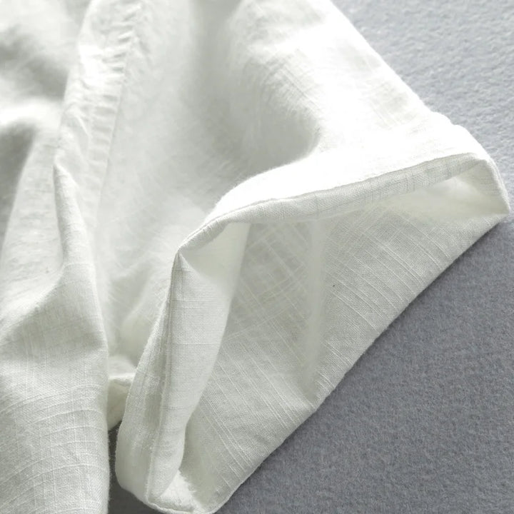 Rafael | Men’s Linen-Cotton Blend Smart-Casual Polo Shirt