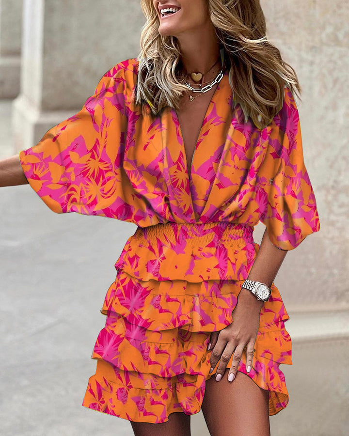 Bohemian Wrap Mini Dress